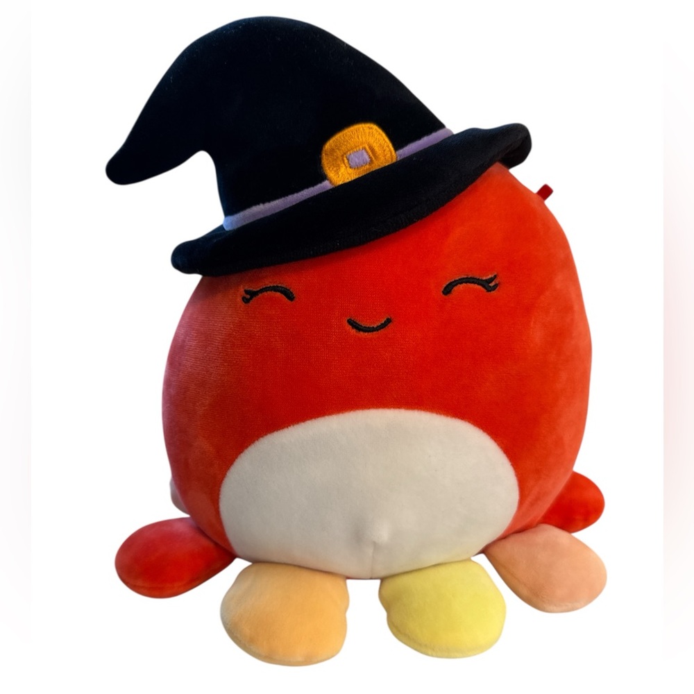 Squishmallows Official 2021 Halloween Detra the Octopus‎ Witch Plush Doll Toy